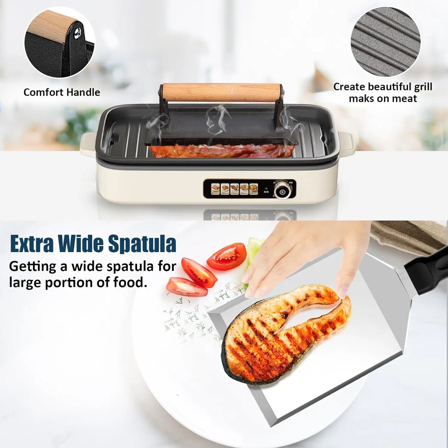 Griddle Accessories Kit 18-Piece Spatula Set for Flat Top Grills
