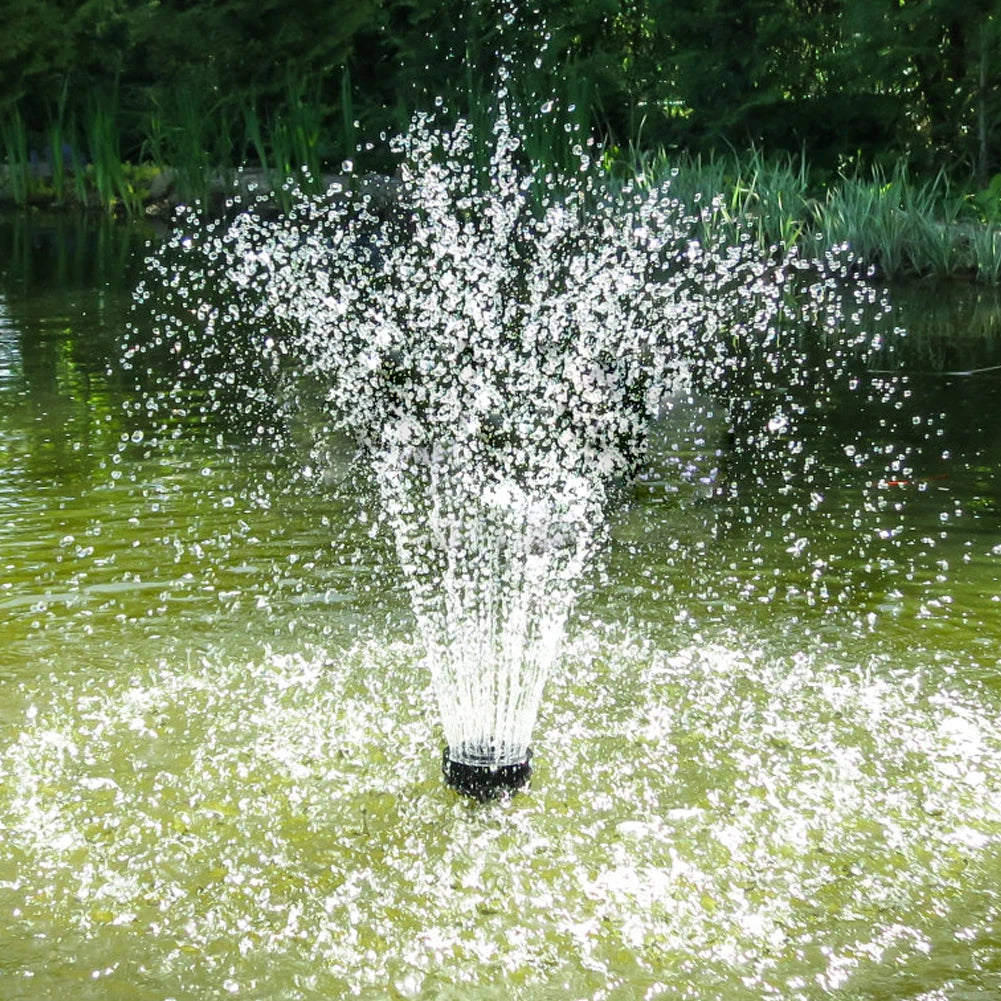 Solar Fountain Pond Pump Kit With Nozzles For Garden Ponds