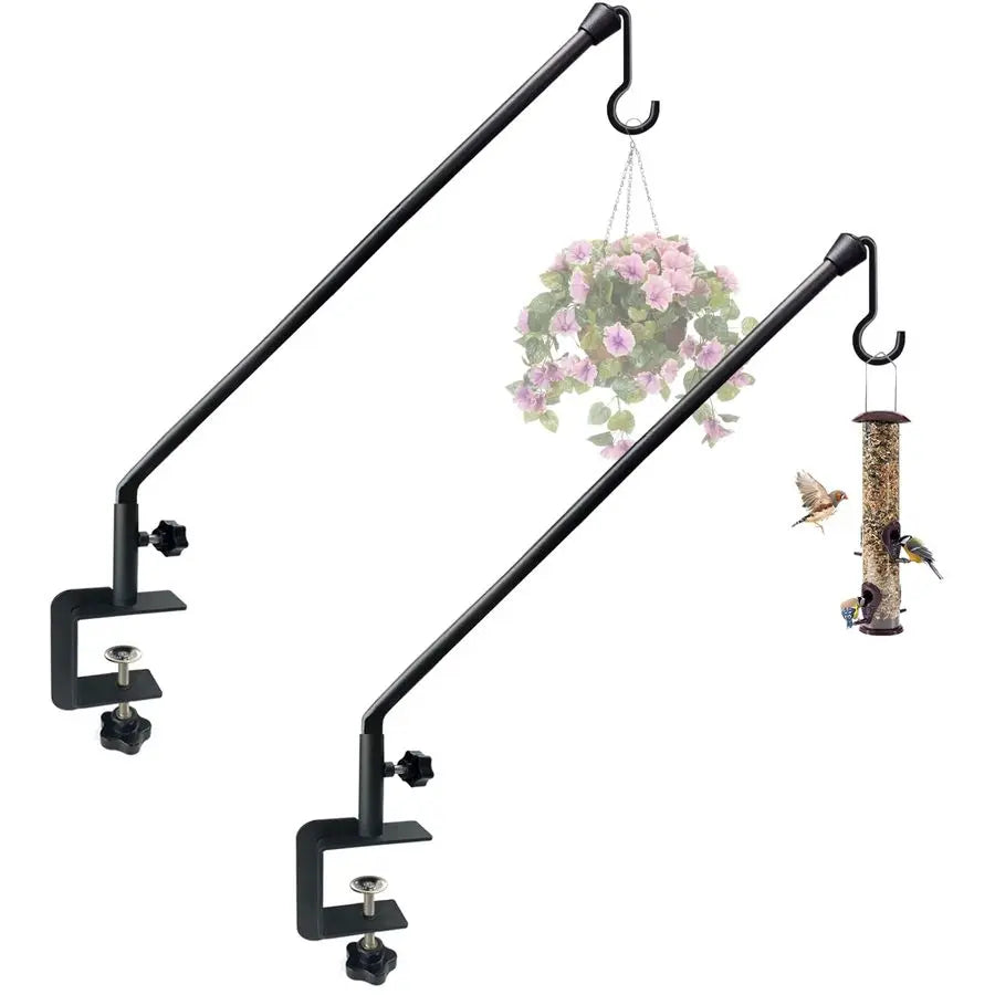 Extended Reach Deck Hook Hanger For Railing Heavy Duty Plant Holder