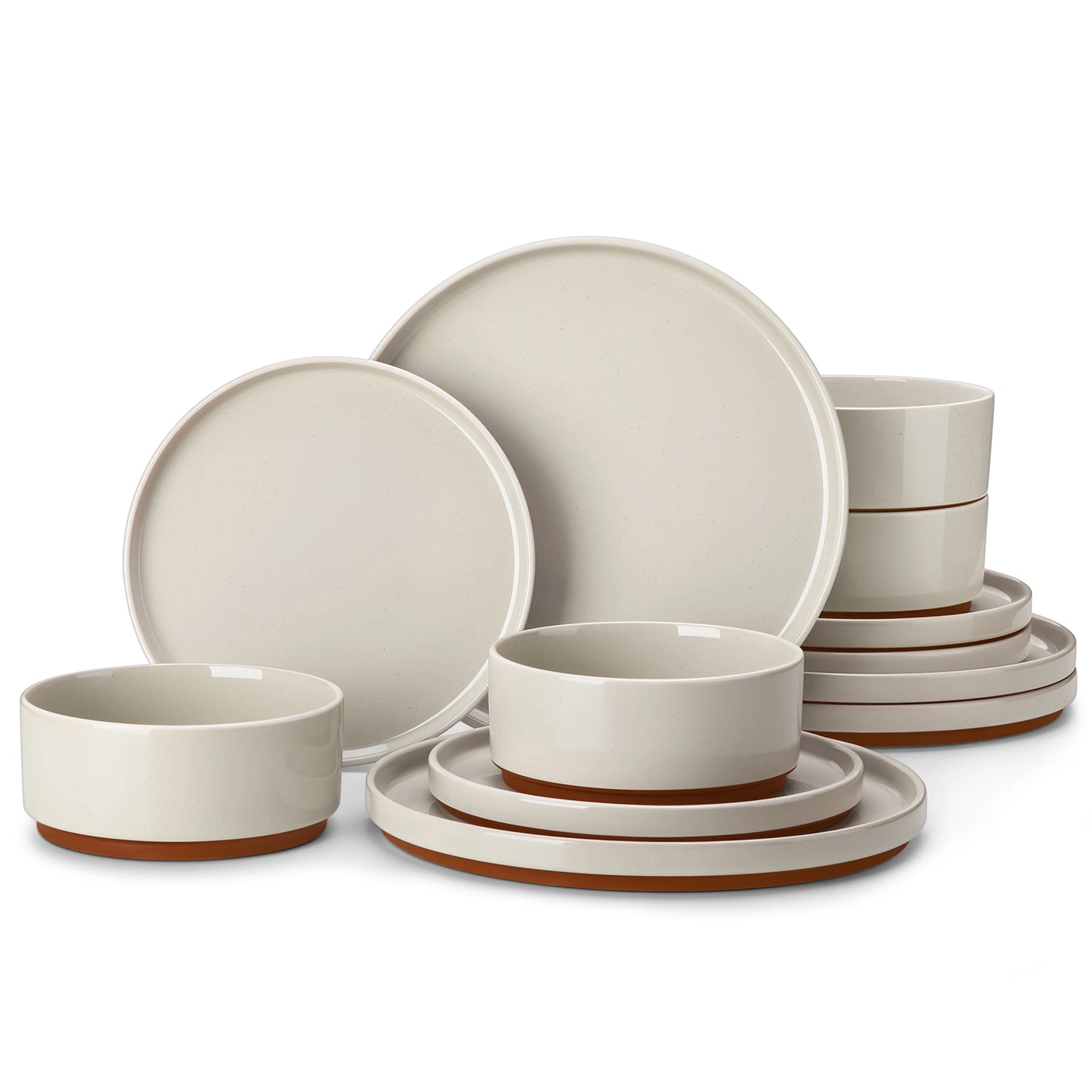 MALACASA Leah Porcelain Dinnerware Set For Everyday Dining