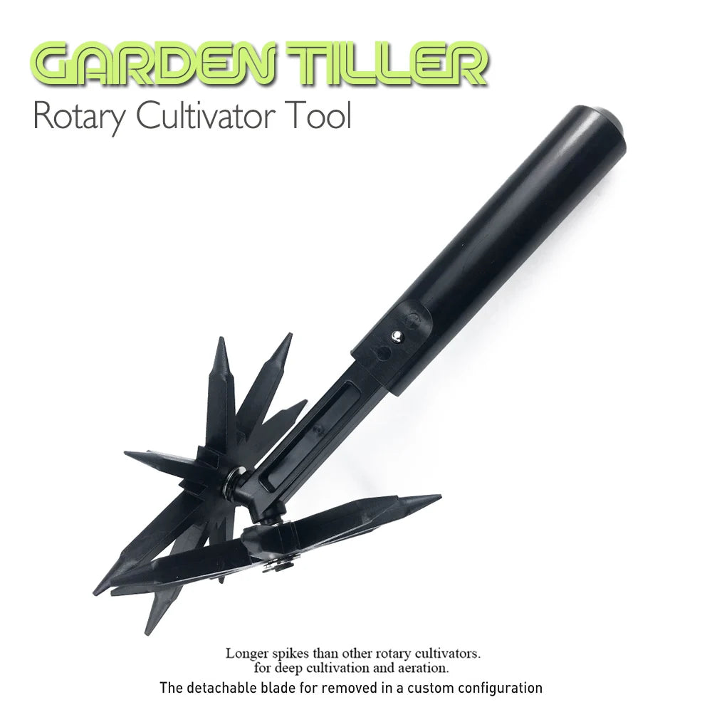 Garden Tiller Rotary Cultivator Tool For Weeding And Soil Loosening