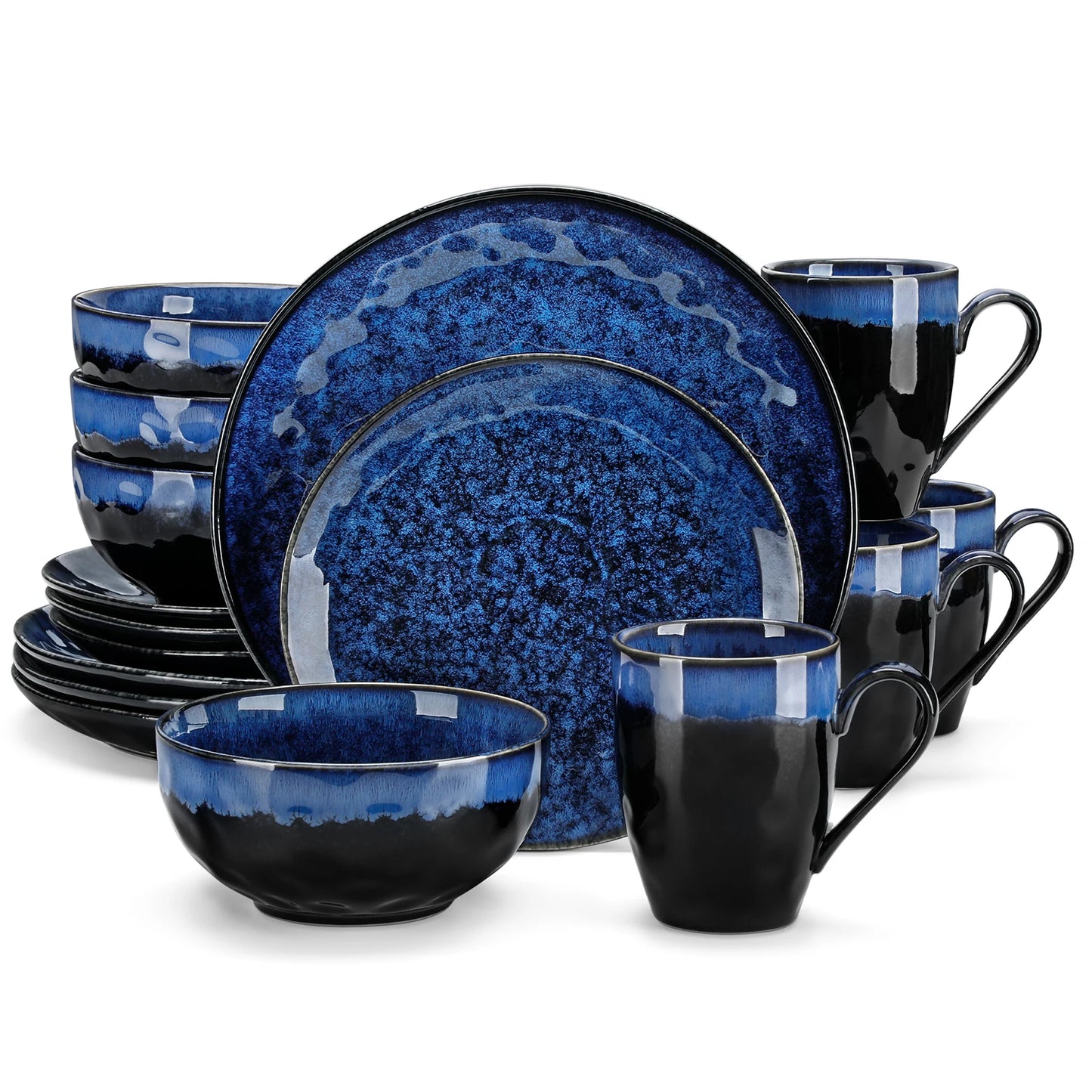 MALACASA Dinnerware Set 16/32/48-Piece Service For 4/8/12