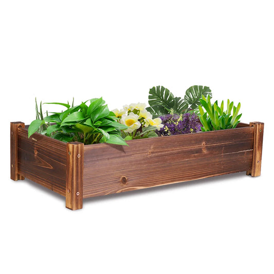 Pine Wood Garden Planter Box For Indoor Outdoor Use