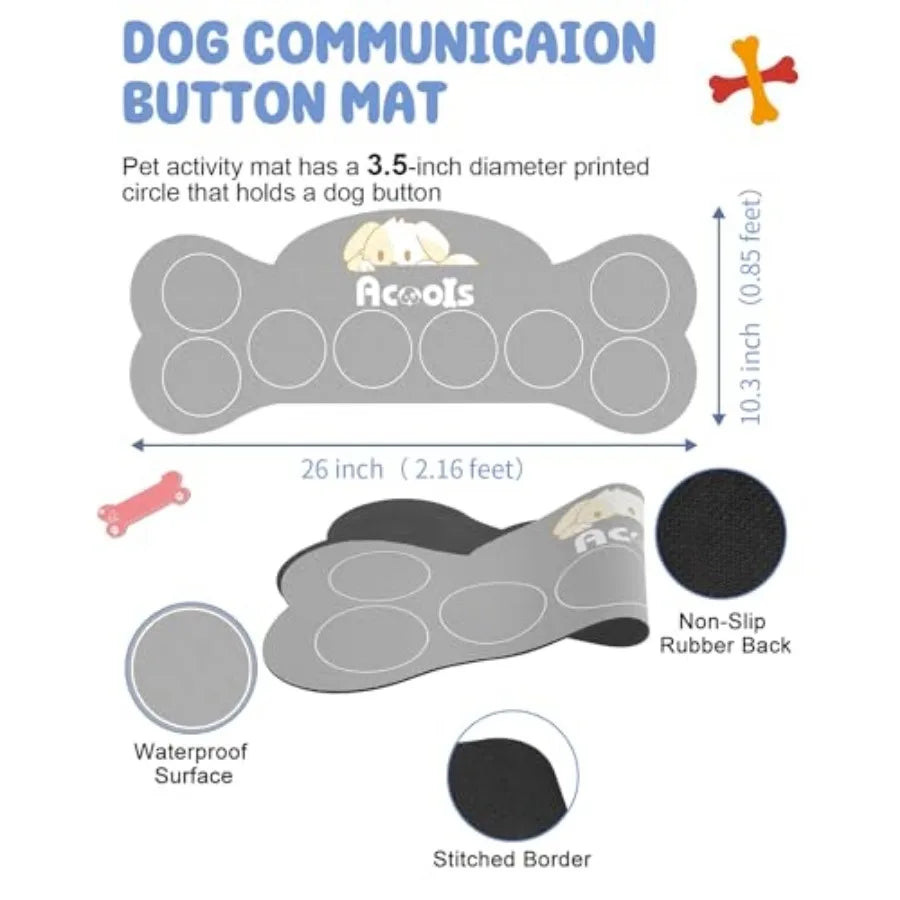 Dog Talking Button Set For Communication And Training
