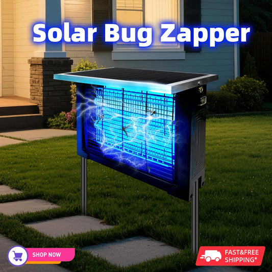 Solar Bug Zapper Outdoor Mosquito Killer Portable Rechargeable