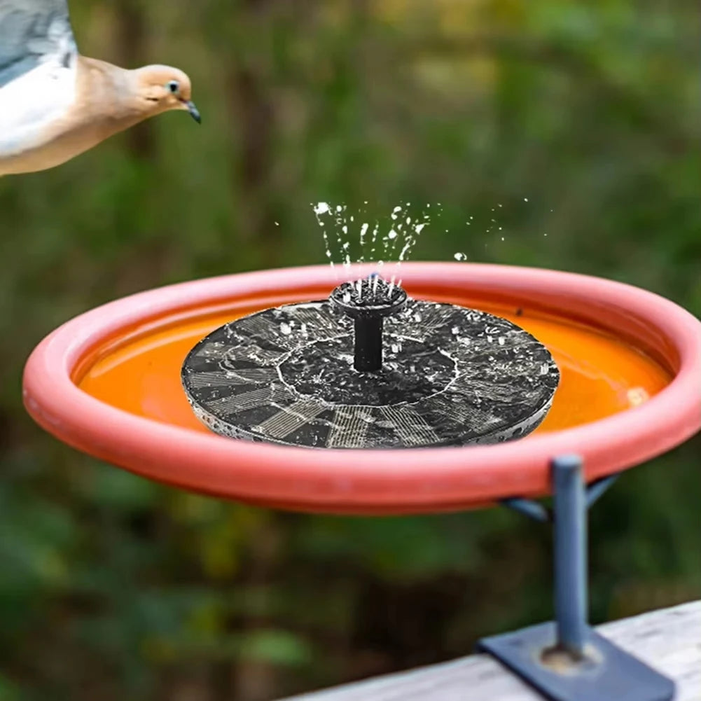 Solar Fountain Pump With Floating Panel 4 Nozzles Garden Pond