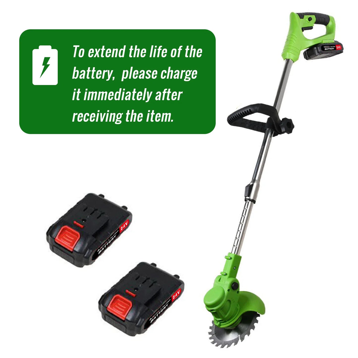 Cordless 2 In 1 Weed Trimmer With Brushless Motor Lawn