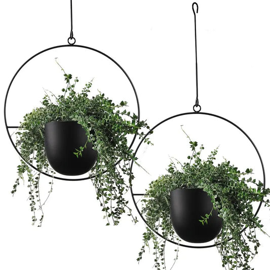 Hanging Planters With Hooks And Chains Iron Modern