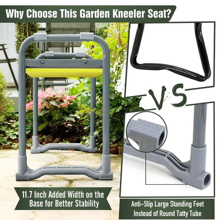 Garden Kneeler And Seat Heavy Duty 2 In 1 Foldable Padded