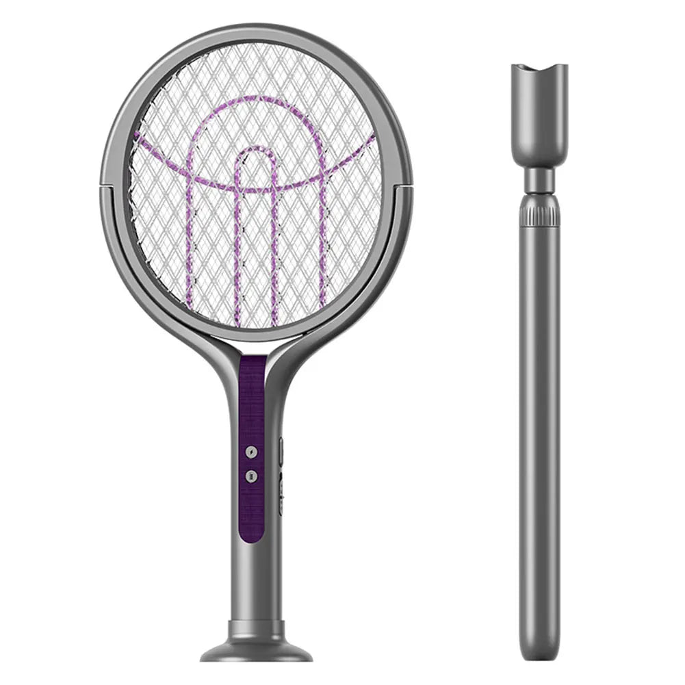 Rechargeable Electric Fly Swatter Mosquito Zapper Racket Lamp