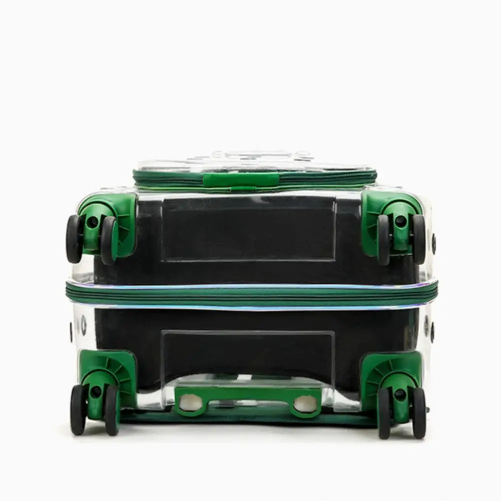 Pet Trolley Case With Clear Ventilation Holes And Silent Wheels