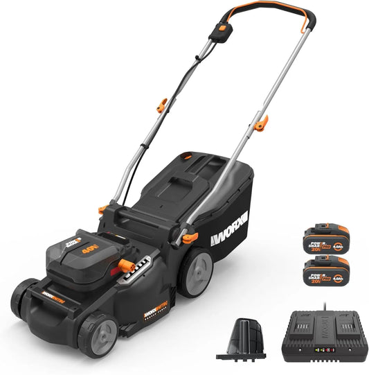 Cordless Lawn Mower 2 In 1 Electric Brushless Motor Lightweight