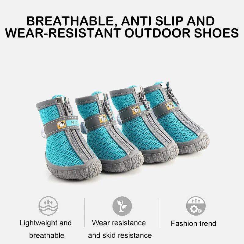 Dog Shoes Non Slip Breathable Plush Protection Paw Boots