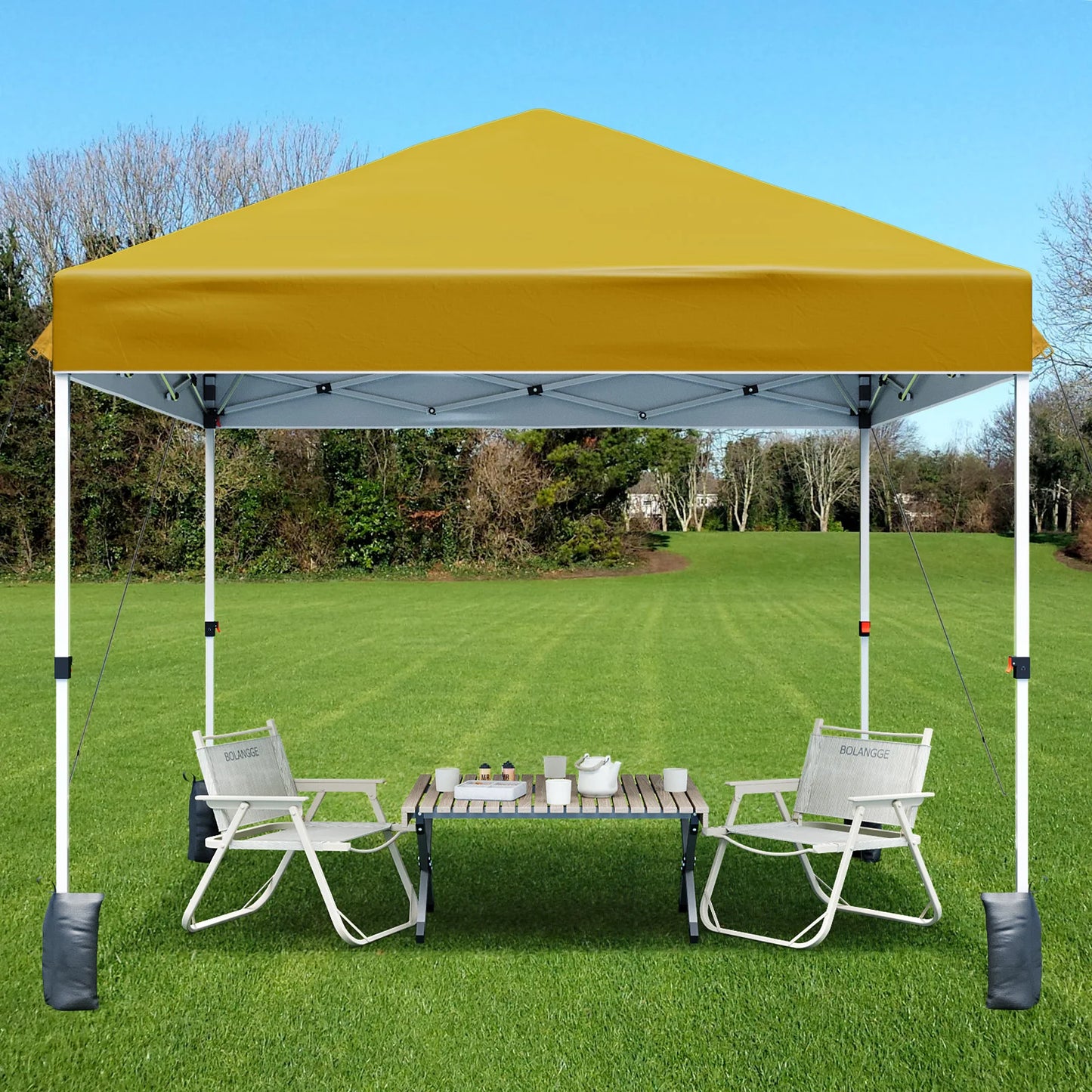 HiMISS Center Locking Canopy Tent Portable Outdoor Shelter