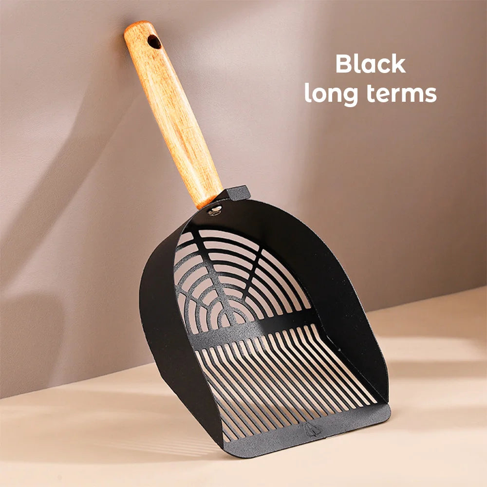Steel Cat Litter Scoop With Long Handle For Easy Cleaning