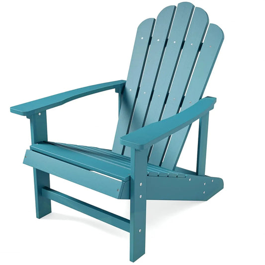 Weather Resistant Adirondack Chair For Outdoor Patio And Yard