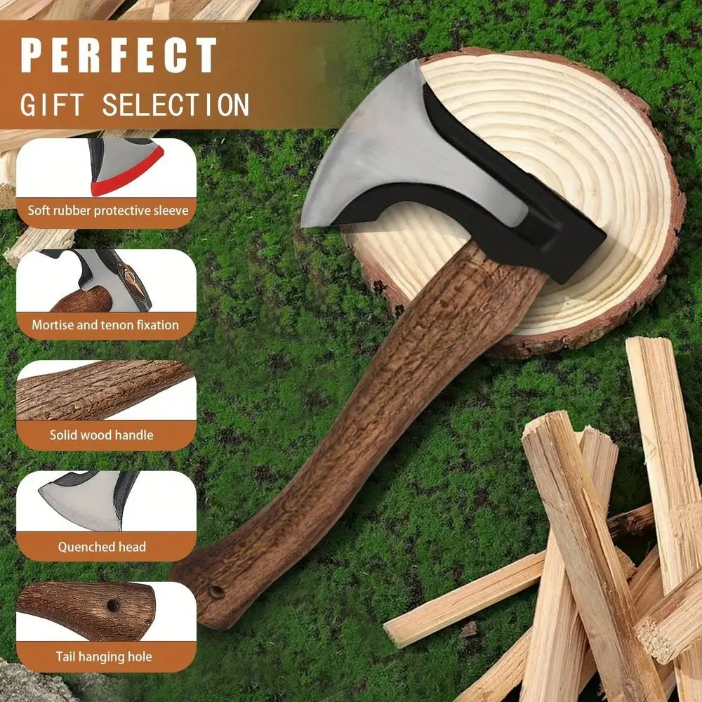 Multifunctional Gardening Axe With Forged Steel Head