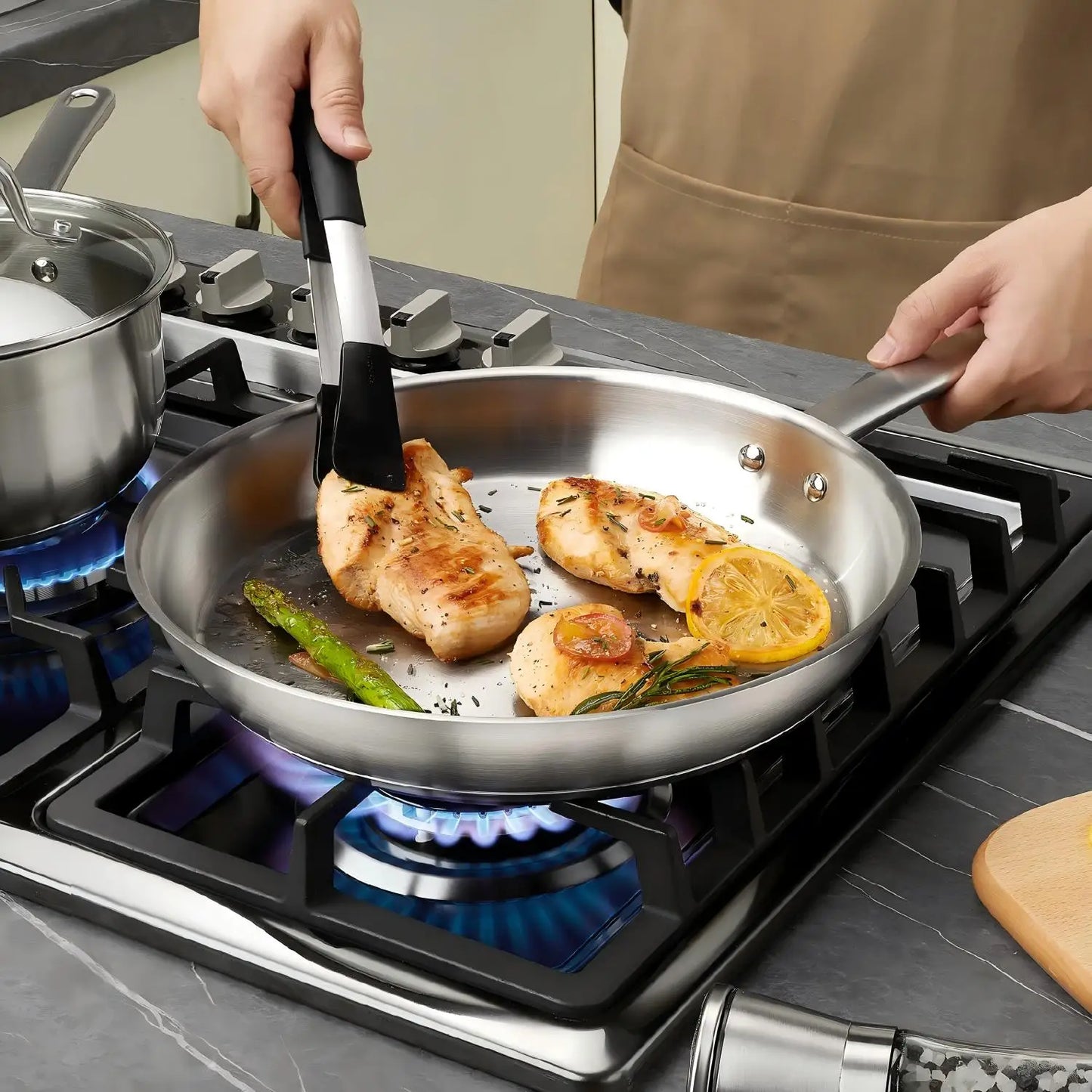 KOCH SYSTEME CS Stainless Steel Cookware Set for Professionals