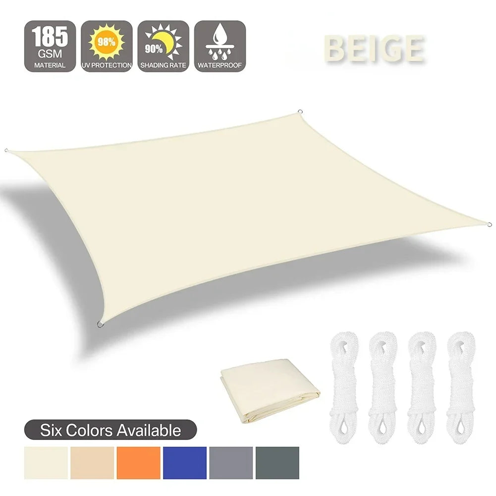 Waterproof Shade Sail Canopy For Outdoor Patio And Garden