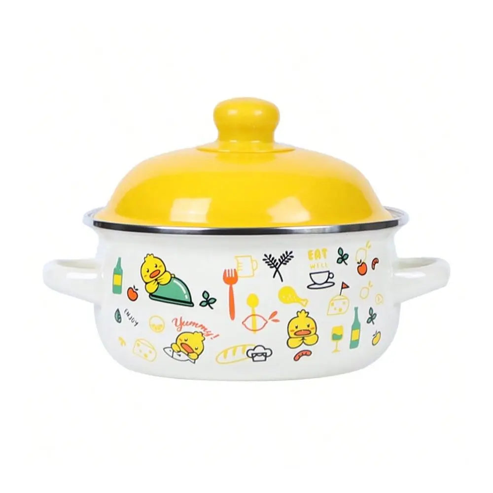 Exquisite 3-Piece Enamel Cookware Set Multifunctional Pots