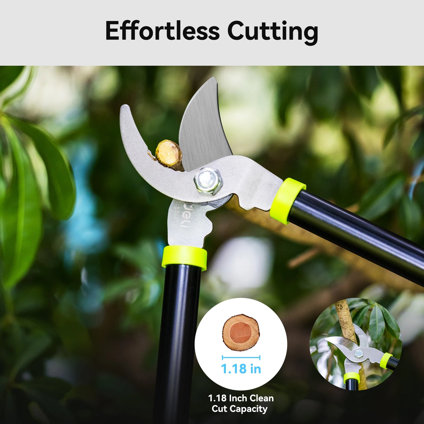 Deli 3 Piece Loppers Set Hedge Clippers Pruners For Trees