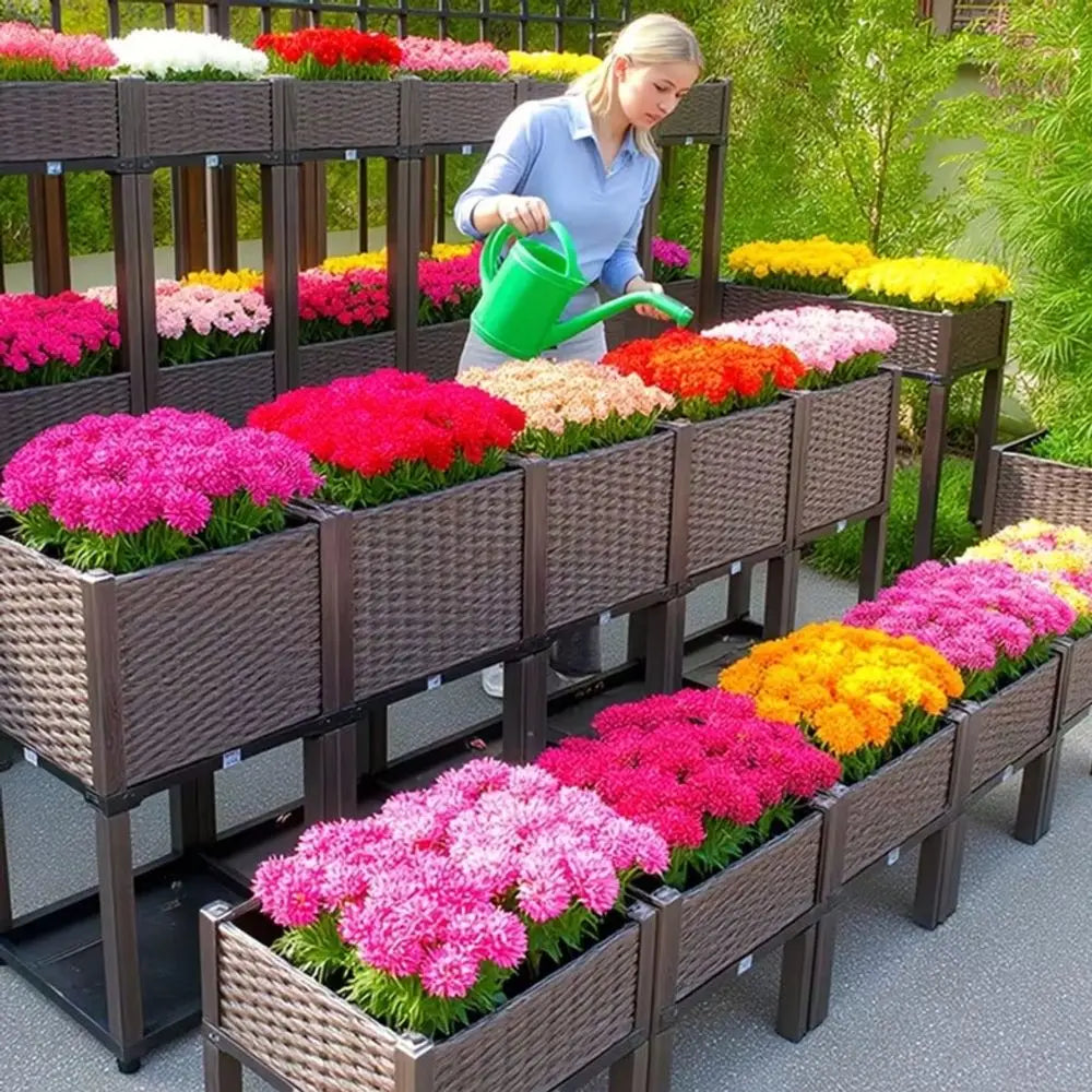 Modular Raised Garden Bed With Legs For Small Spaces Planter