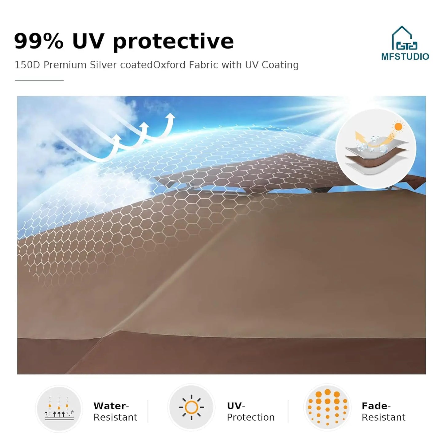 Pop Up Canopy Tent Gazebo Shelter For Outdoor Patio Use
