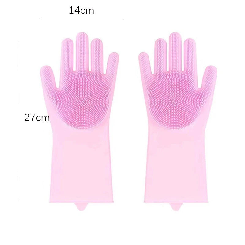 Pet Grooming Cleaning Gloves Silicone Hair Removal For Dogs Cats
