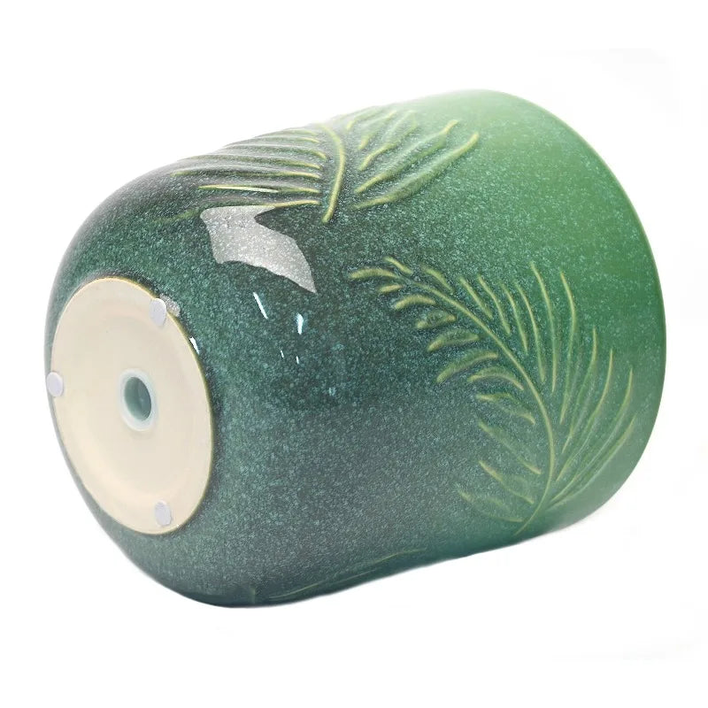 Ceramic Botanical Planter With Green Design For Indoor And Outdoor Use
