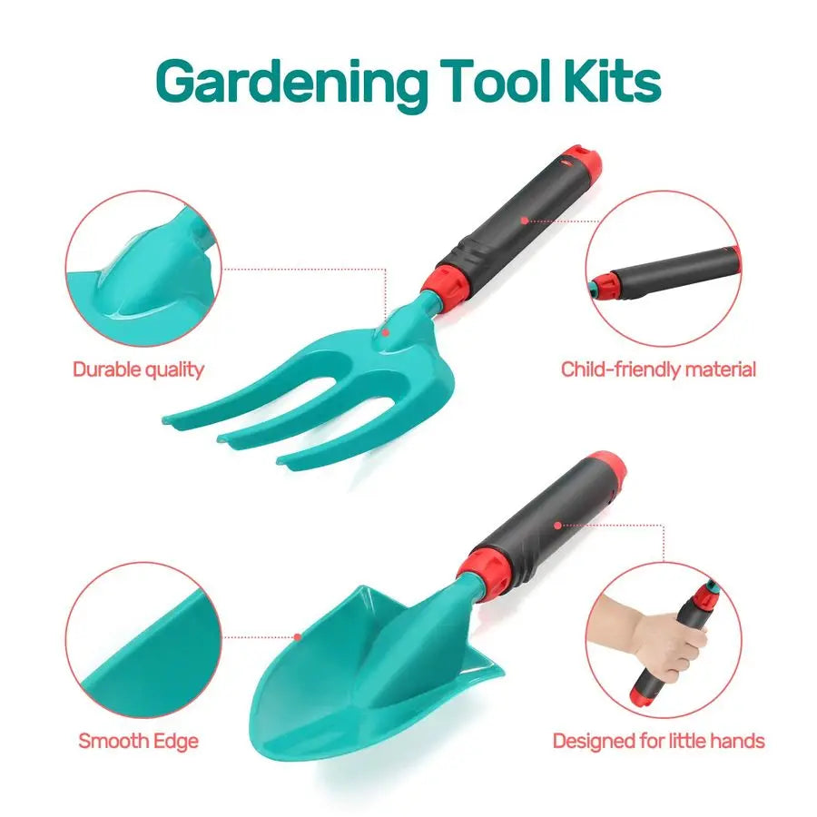 Stone Kids Gardening Tool Set With Wheelbarrow And Tools