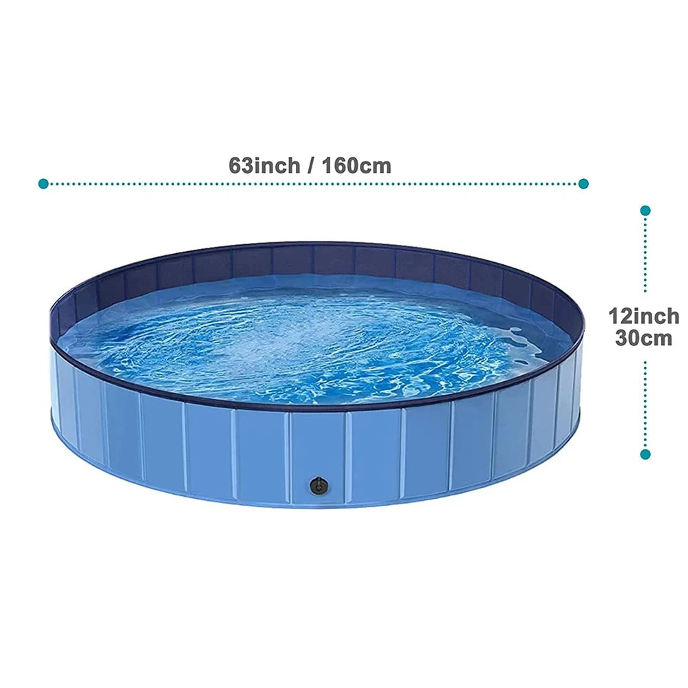Foldable Dog Pool Portable Bath Tub For Large Dogs Durable
