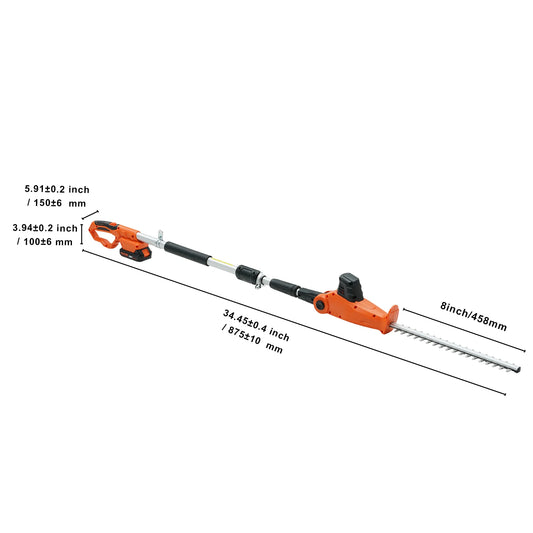 SucceBuy 20V Cordless Hedge Trimmer Kit Charger Included