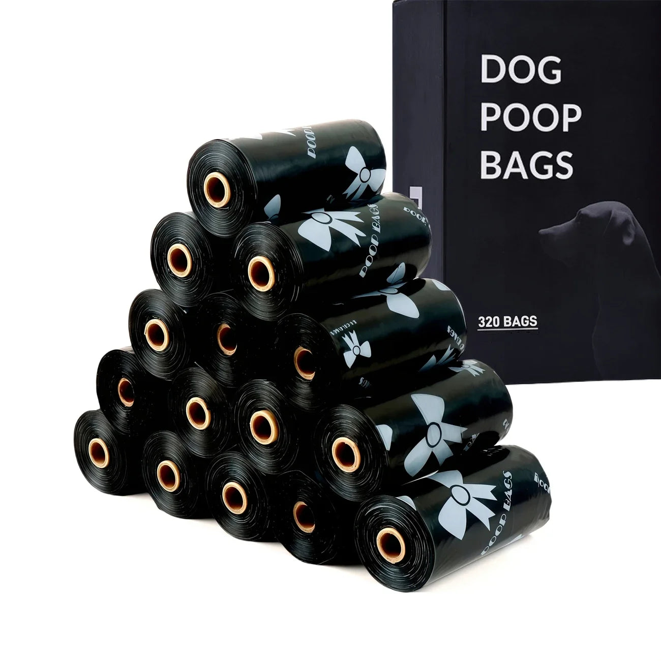 Leak-Proof Dog Poop Bags 180 Count Thick Polyethylene Suitable For Cats And Dogs