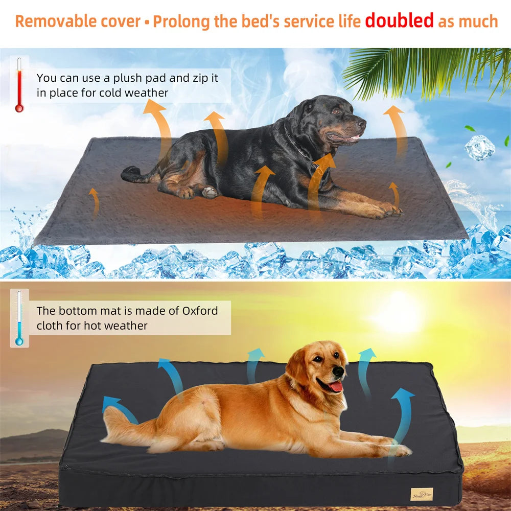 BORWART CN Orthopaedic Dog Bed Waterproof Removable Washable Cover Crate