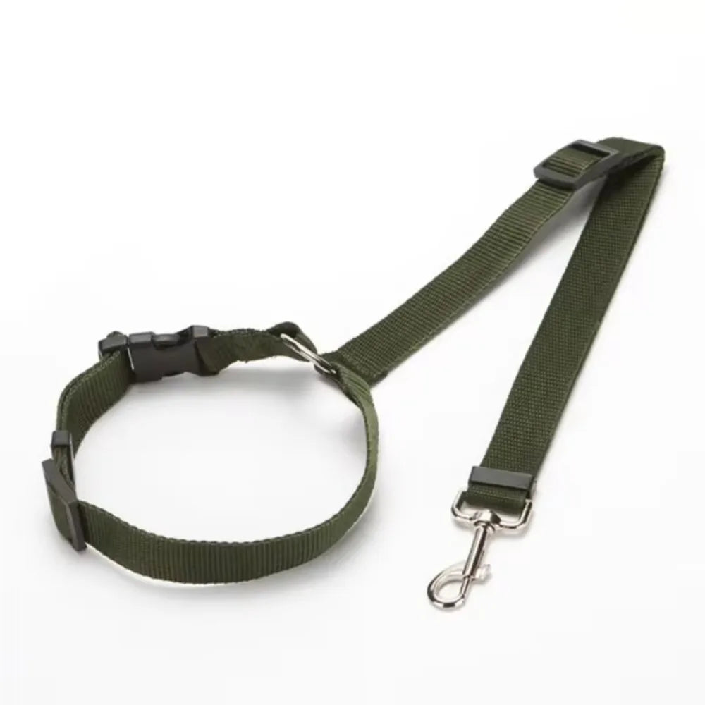 Pet Car Seat Belt and Leash Nylon Adjustable Harness