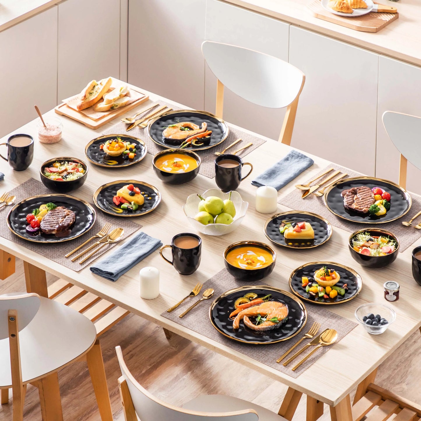 Malacasa 16/32 Piece Porcelain Dinnerware Set Collection