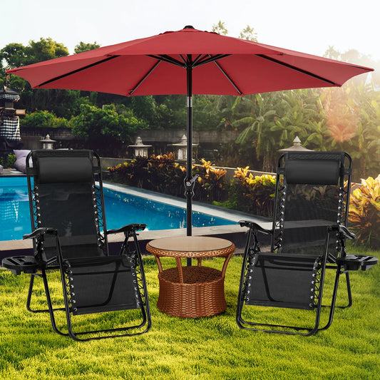 JHK Outdoor Patio Sunshade UV Protection Waterproof Umbrella For Backyard