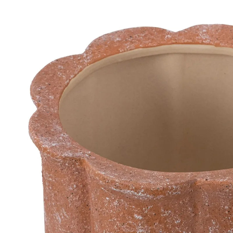 Terracotta Ceramic Flower Planter Pot With Drainage Hole And Plug