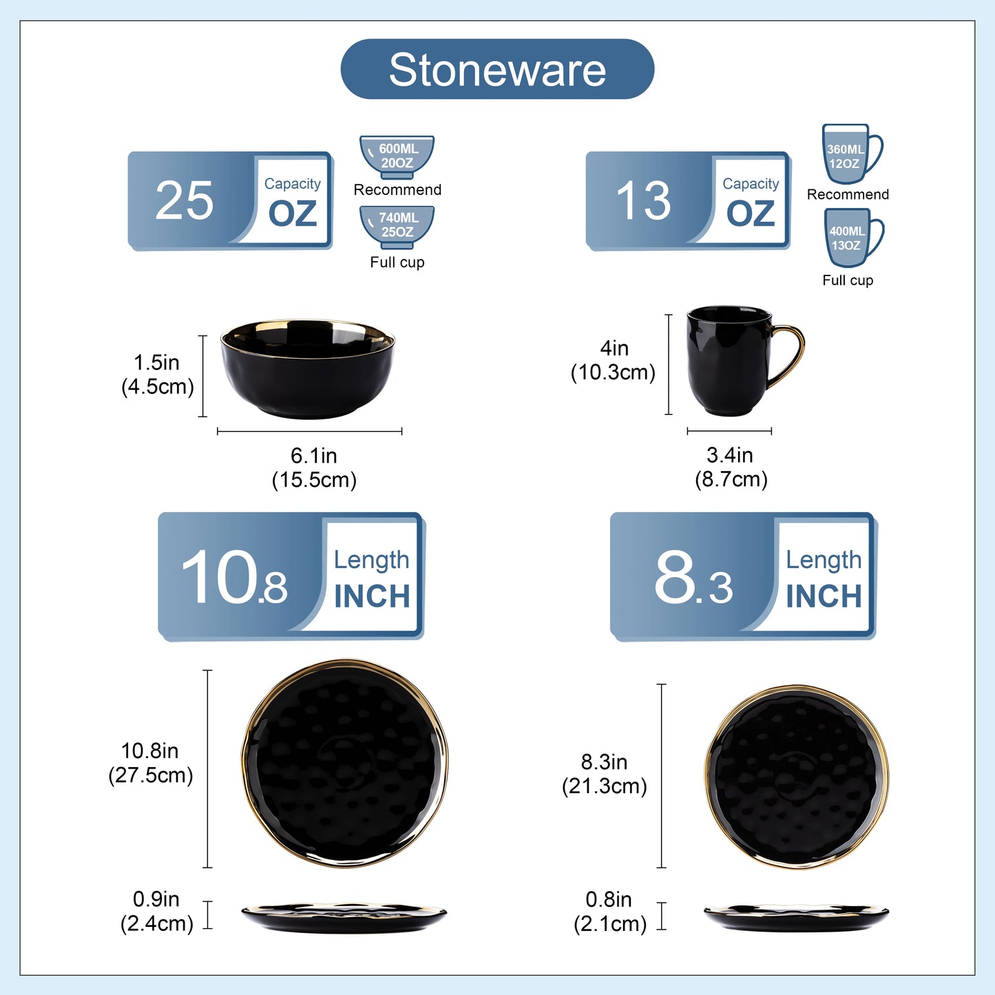 Malacasa 16/32 Piece Porcelain Dinnerware Set Collection