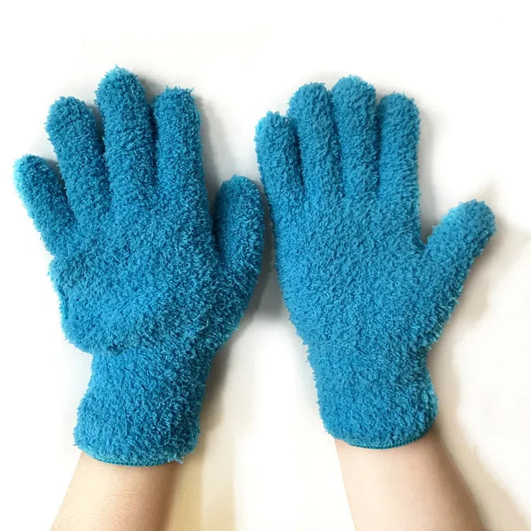 Microfiber Cleaning Glove Coral Velvet for Car Detailing and Dust Removal