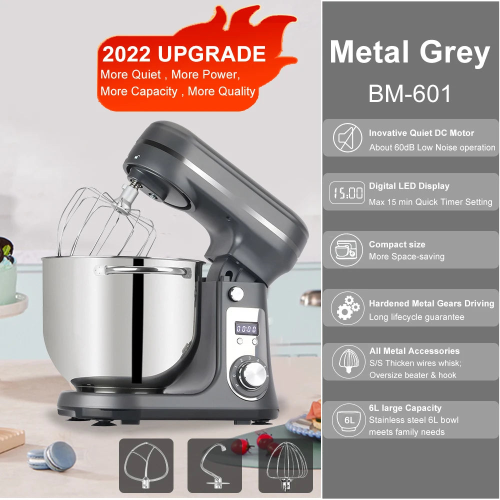 Biolomix Kitchen Stand Mixer And Blender 6 Speed 1200W