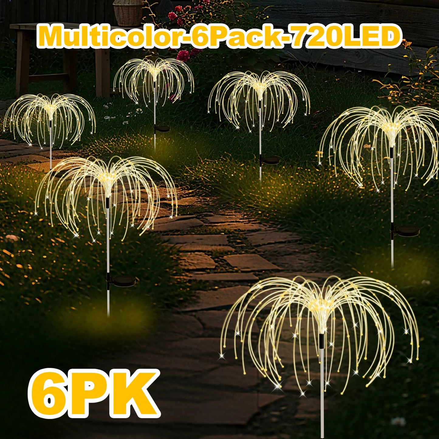 120LED Solar Firework Light For Garden Outdoor Decor