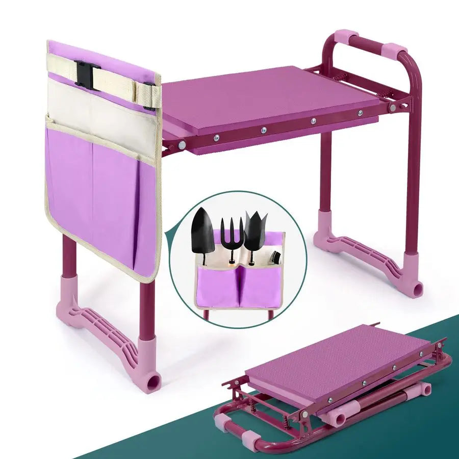 Garden Kneeler And Seat 2 In 1 With Robust Pouches
