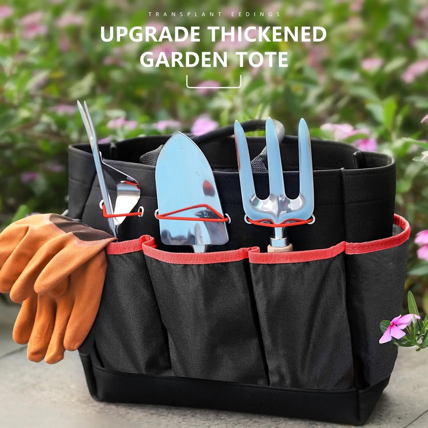 9-Piece Heavy Duty Gardening Tools Set With Rust-Proof Organizer Bag