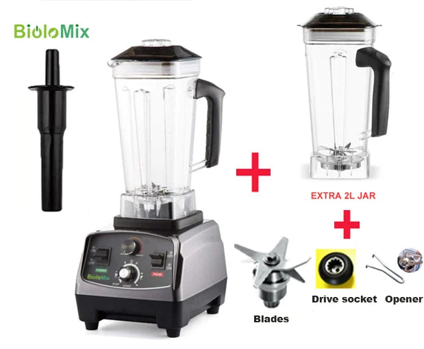 Biolomix Heavy Duty Blender Mixer Juicer For Smoothies