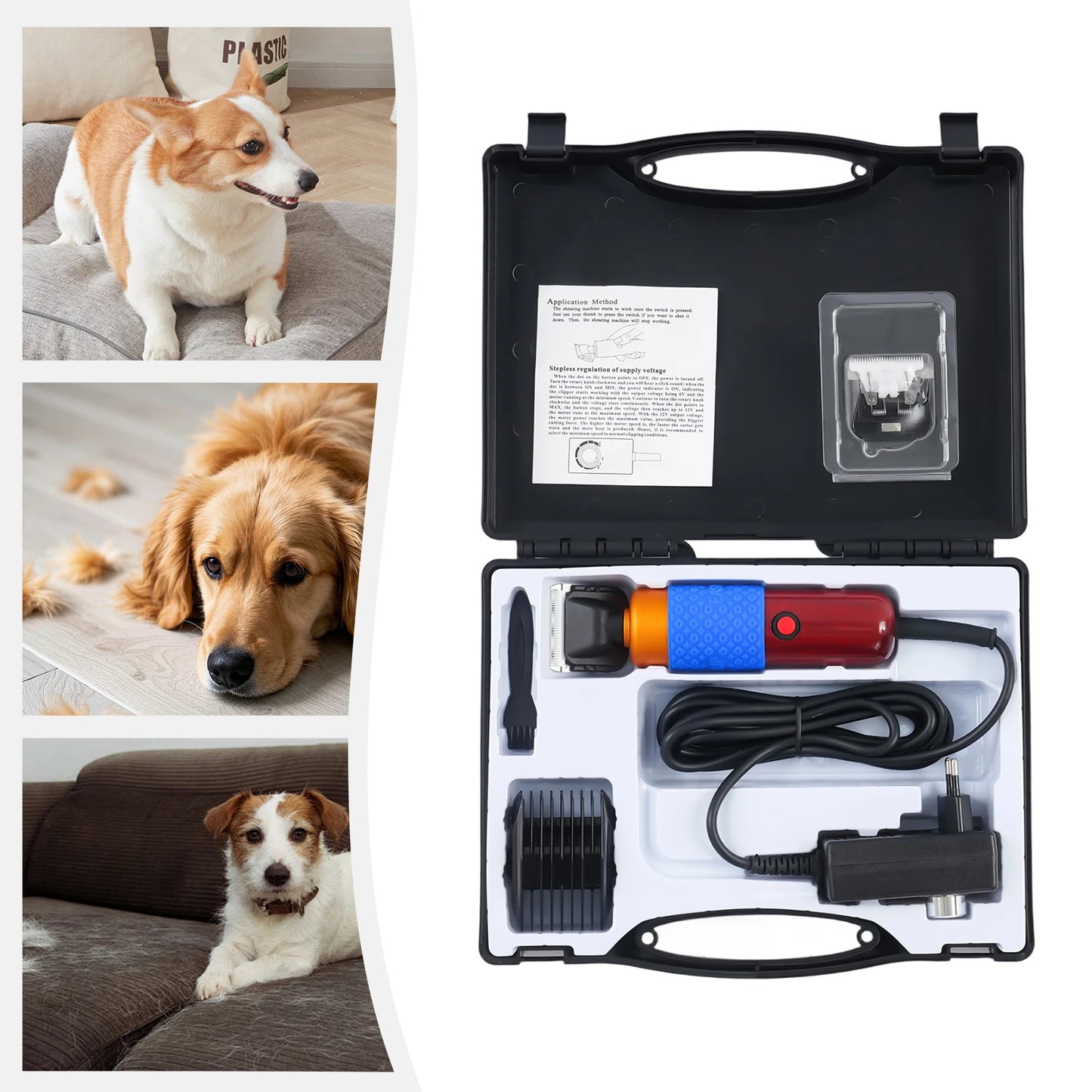 Professional Dog And Cat Hair Clipper Kit