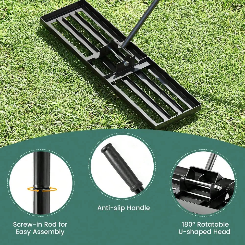 Lawn Leveling Rake Heavy Duty Garden Tool For Lawn