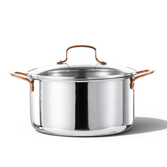 TriPly Stainless Steel Stockpot With Lid Induction Safe