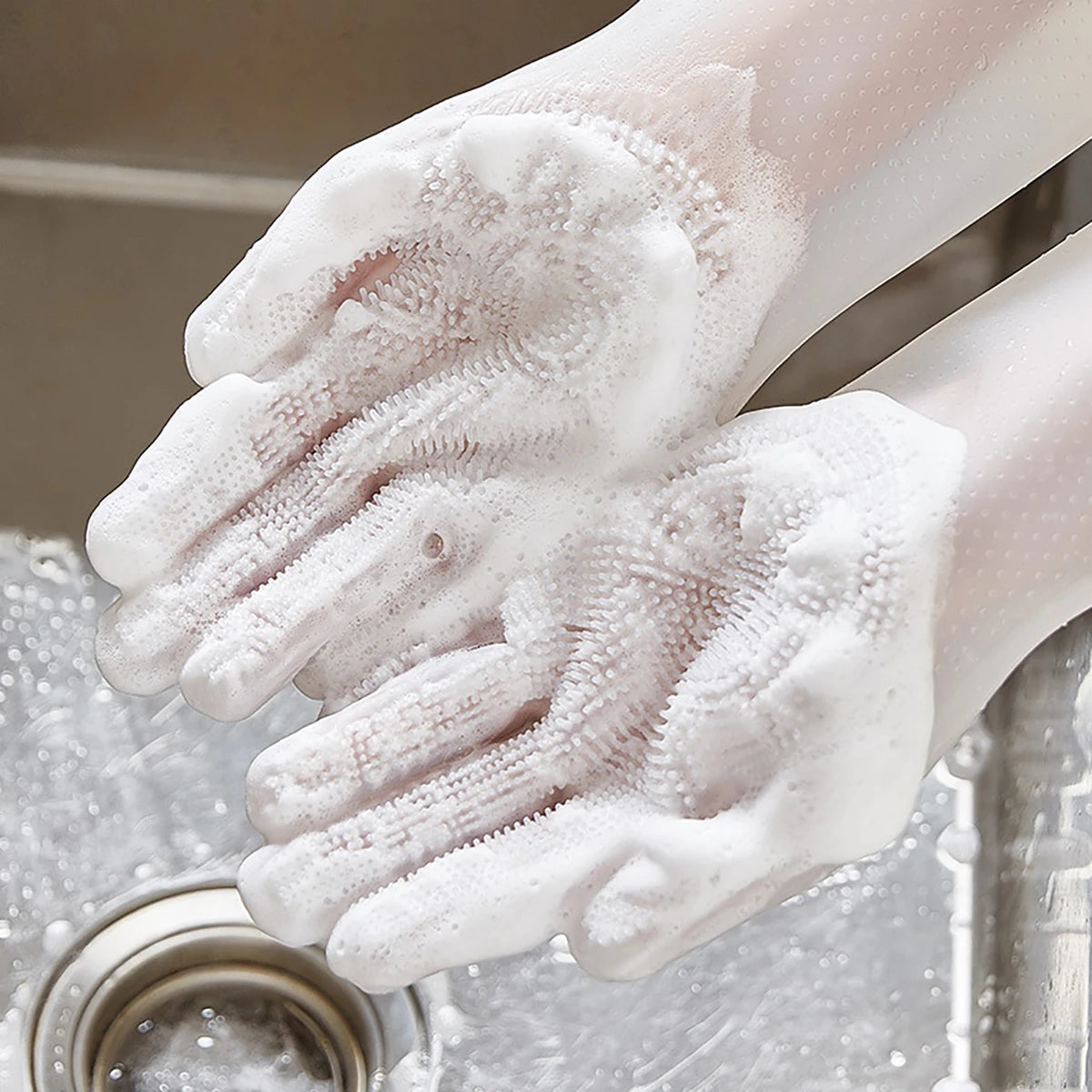 Pet Grooming Cleaning Gloves Silicone Hair Removal For Dogs Cats