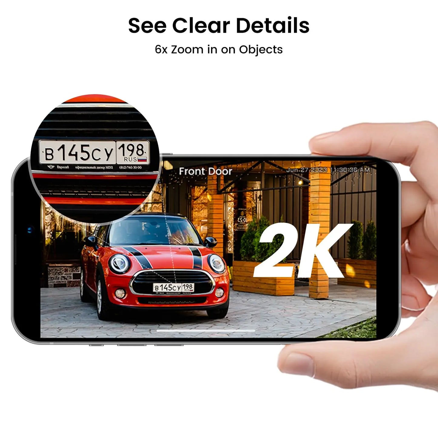 Dekco Solar WiFi Camera 3MP Wireless Battery PTZ Security